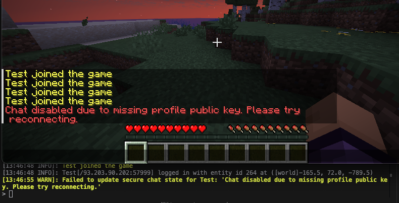 Chat disabled due to missing profile public key